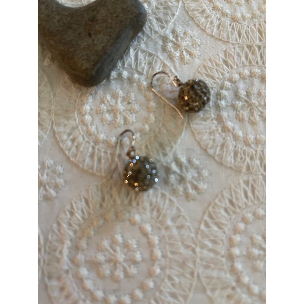 Stella & Dot Rhinestone Ball Earrings